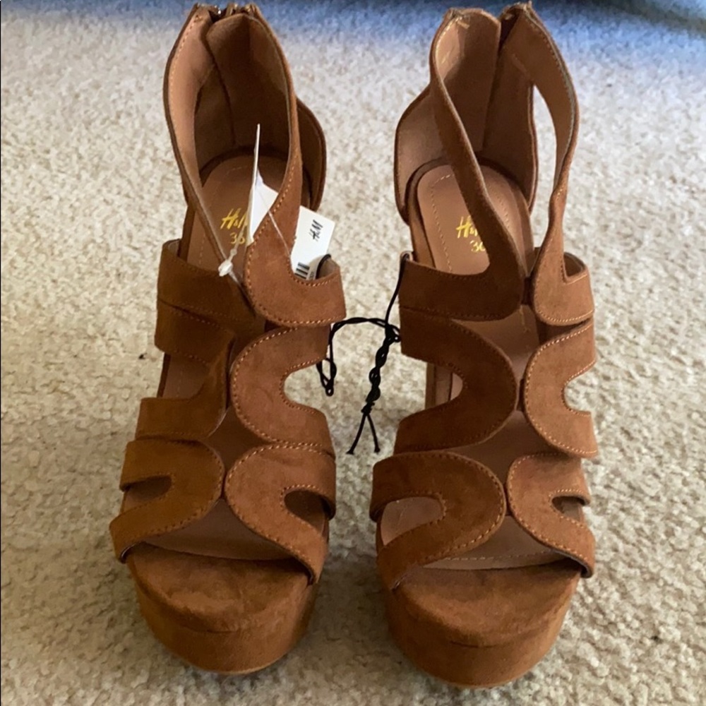 Brown Suede Heels